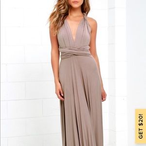 Lulu’s tricks of the trade bridesmaid dress